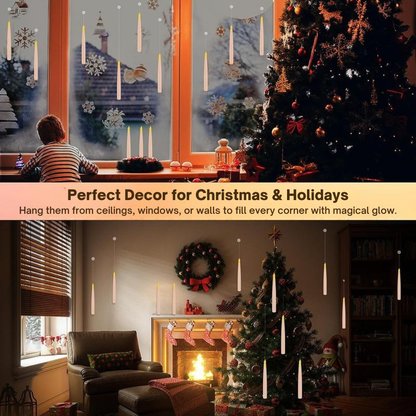Flameless Floating Candles With Magic Wand Remote